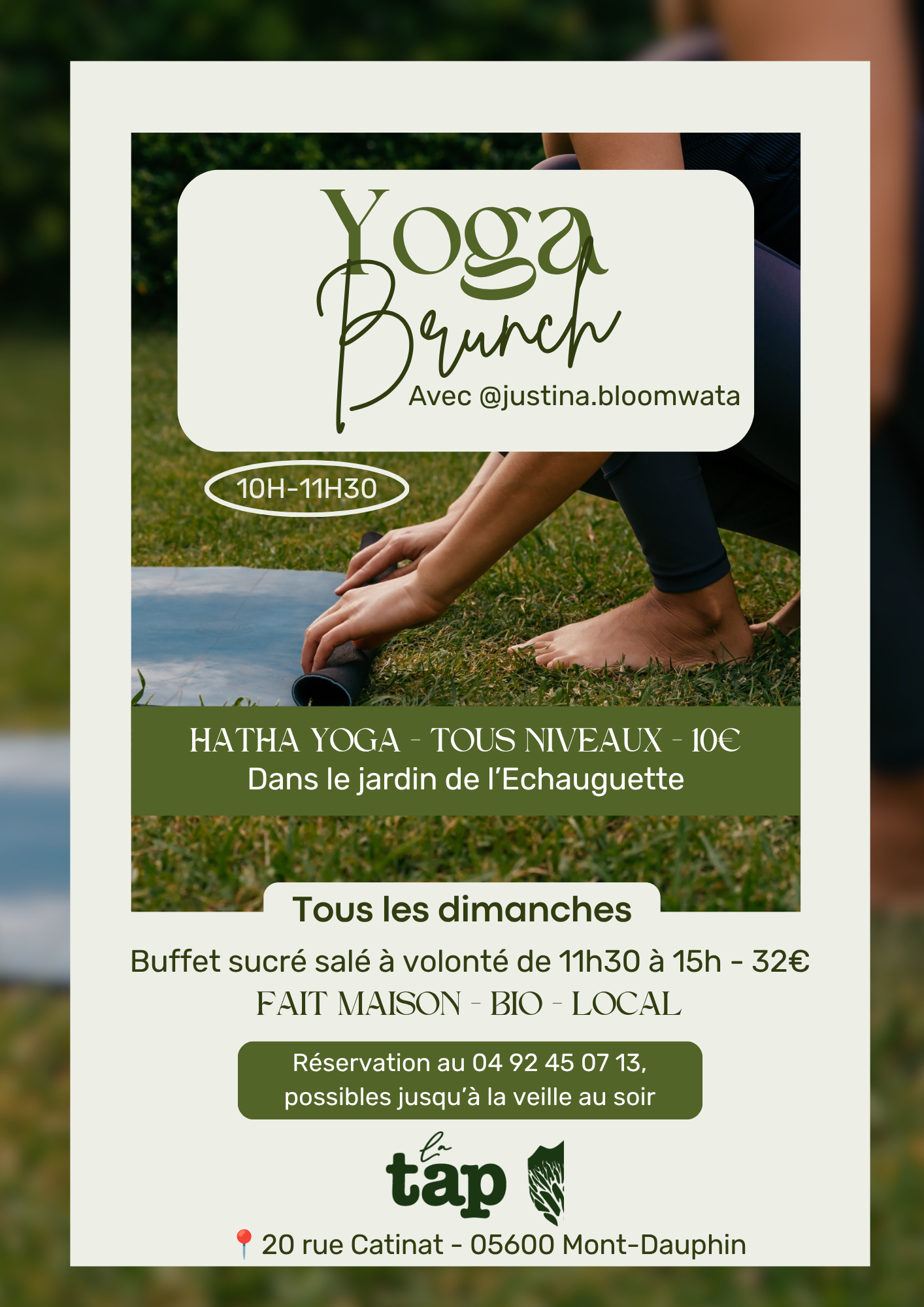Yoga brunch à Mont Dauphin yoga brunch echauguette mont dauphin